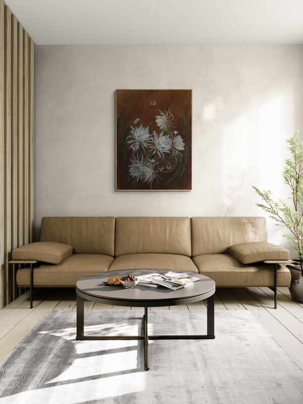 WHEN TWO BECOME A WORLD - a large flower painting butterflies and birds image 9