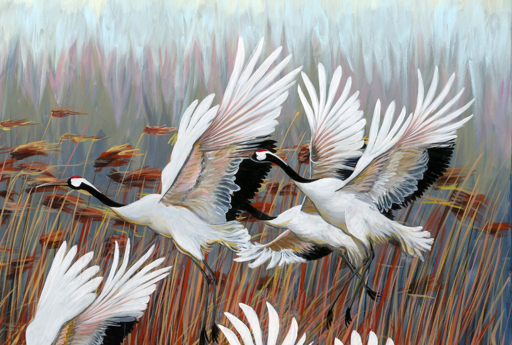 Against the Wind - Stretched Canvas - Fine Art Print 120 x 80 x 3 cm image 1