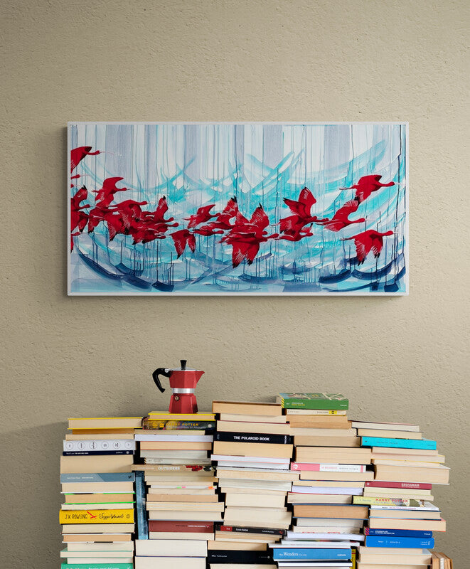 Mig-RED-tory Birds - print on canvas image 3