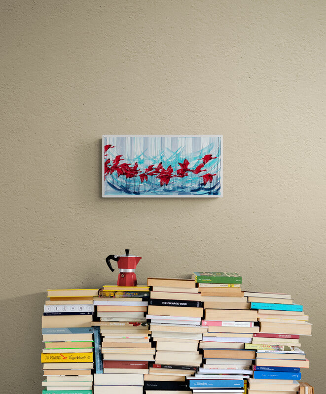 Mig-RED-tory Birds - print on canvas image 1