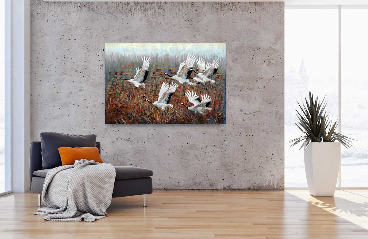 Against the Wind - Stretched Canvas - Fine Art Print 120 x 80 x 3 cm image 4
