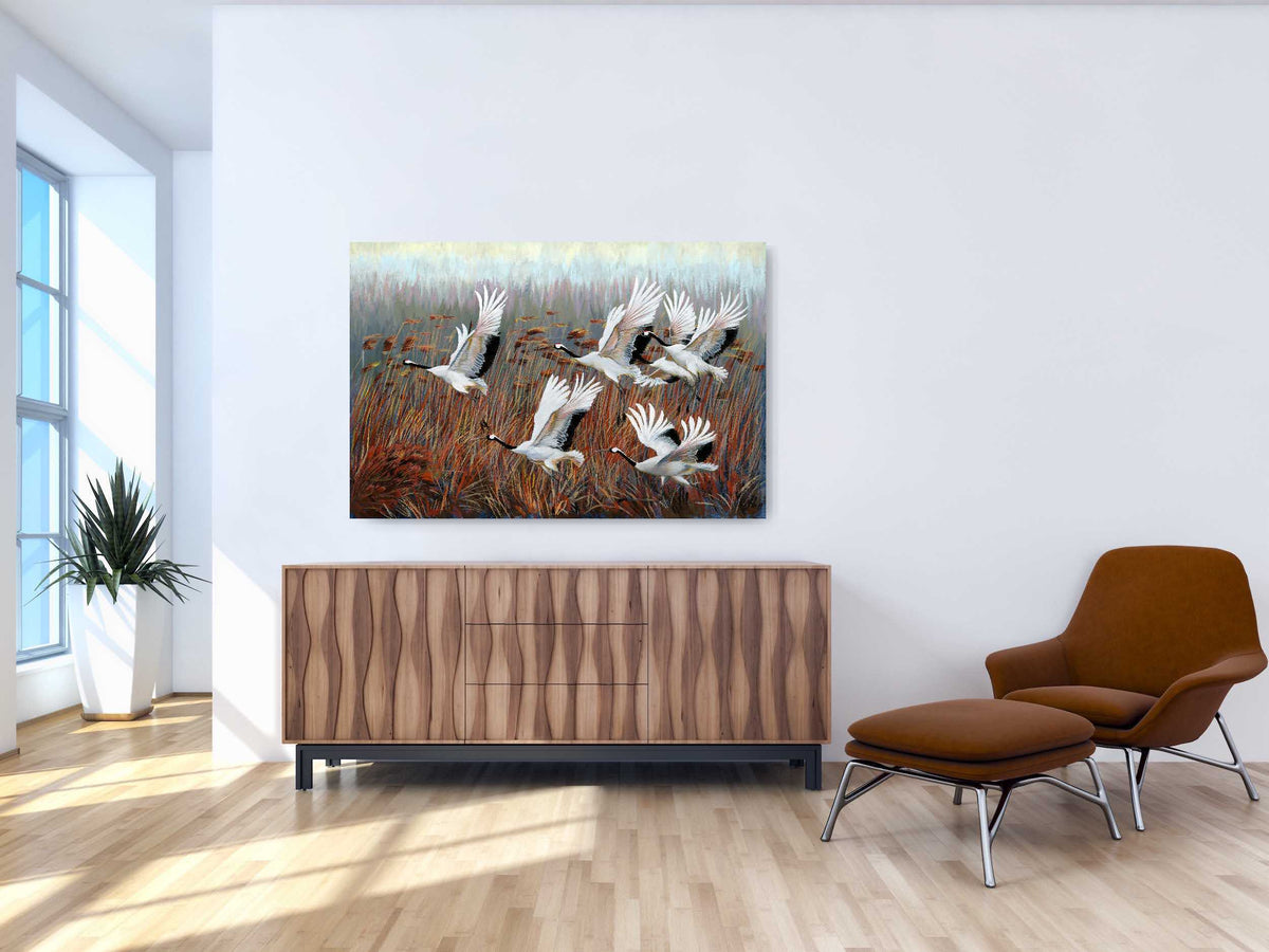 Against the Wind - Stretched Canvas - Fine Art Print 120 x 80 x 3 cm image 2
